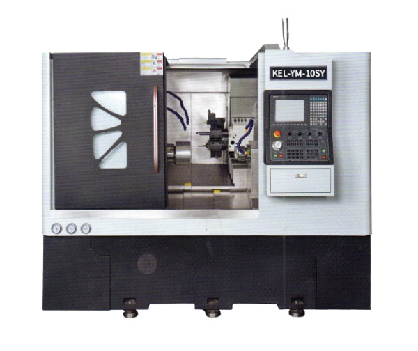 kel-Ym-10SY CNC雙主軸單動力刀塔車銑複合（hé）數（shù）控車