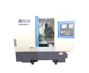 CKX6146C—Y∠45斜床身 (排刀型帶2個端銑3個鍘銑動力頭）車銑複合數控車床（chuáng）—高配（pèi）置